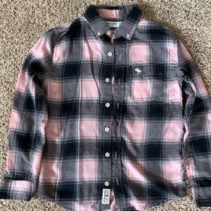 Abercrombie kids flannel shirt size 9/10